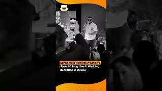 Karan Aujla • Winning Speech Song • Live Performance At Wedding Reception In Mexico #karanaujla 😎😎