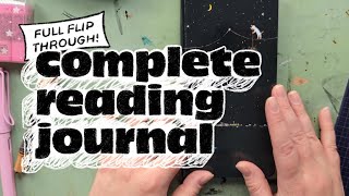 Full 2024 Reading Journal Flip Through | I drew 82 book covers!