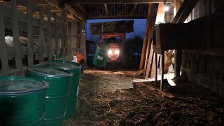 Unloading 2 Tons of Feed (plus our nightly milking routine)