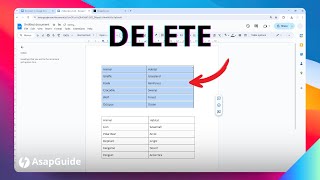 How to Delete a Table in Google Docs