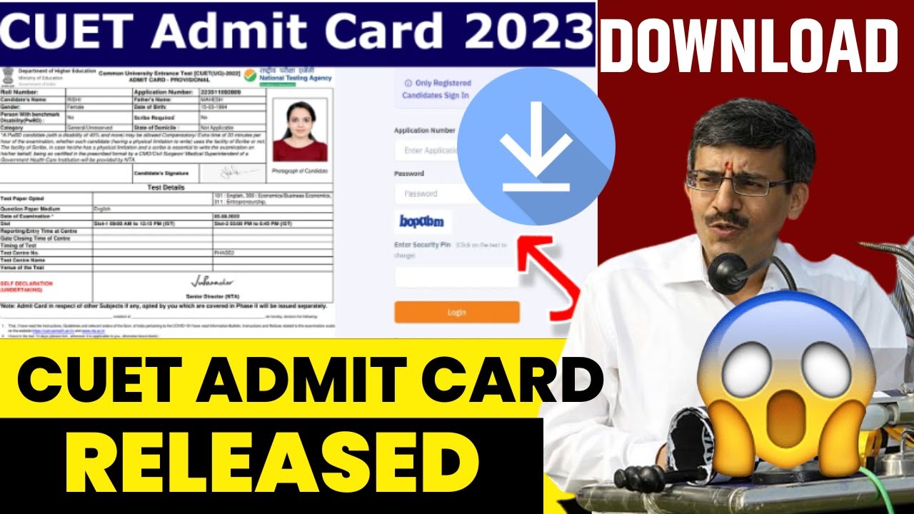 Cuet Admit Card Phase 2 Released | Cuet Pg Exam Date 2023 | Cuet Admit ...