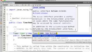 Java Swing Timer Demo