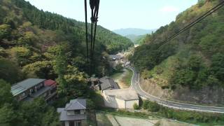 吉野山　ロープウェイからの眺め(ノーカット)