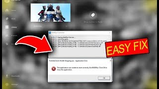 How to Fix Fortnite 0x000009a Error | application was unable to start correctly (0xc000009a)