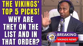🤯 MIND-BLOWING TOP 5! EXCLUSIVE INSIGHT ON VIKINGS' DRAFT PICKS! VIKINGS NEWS TODAY