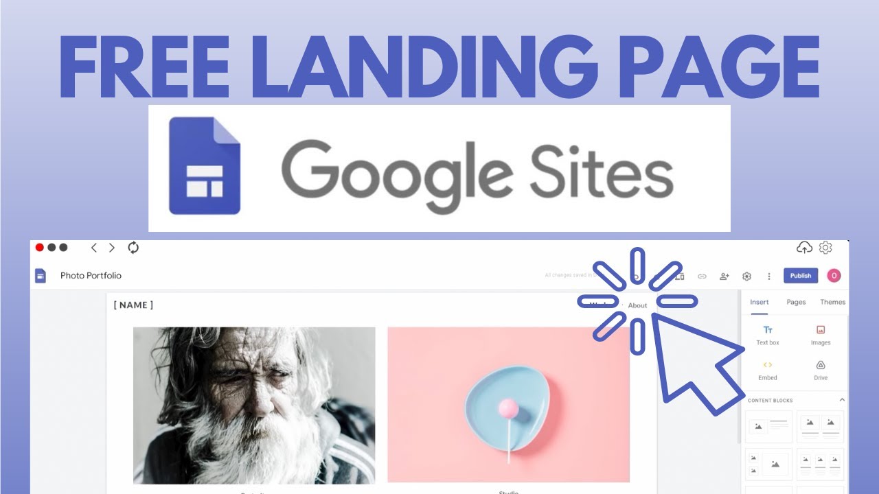 How To Create A FREE LANDING PAGE With GOOGLE SITES - YouTube