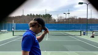 Wheaton College (Mass.) Men's Tennis vs. Babson College - Court 4 - April 17, 2024