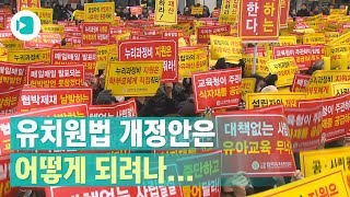 한유총 도심 '총궐기대회'...'유치원 3법' 미룬 자유한국당 / 비디오머그