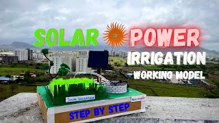 Solar Power Irrigation working model #science #sustainable energy | NakulSahuArt