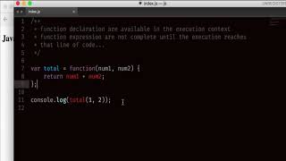 Javascript Tutorial Part #046 Function declaration vs function expression# PROACTIVE Tutorial