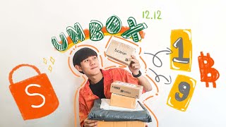 แกะพัสดุ Shopee จากจีนและไทย | ราคา 1 บาทจากโปรโมชั่น 12.12 | 📦📫