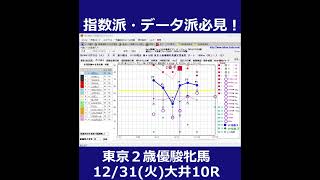 12/31(火) 大井競馬10R【東京２歳優駿牝馬】《地方競馬 指数グラフ・予想・攻略》#shorts