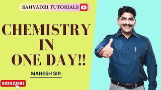 CHEMISTRY IN ONE DAY !! | Sahyadri Tutorials | Mahesh Sir |