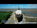 aerial video of the duke of lancaster funship part 1