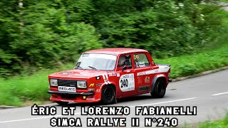 Rallye des Vins Mâcon 2024 - Simca Rallye II N°240 - Éric et Lorenzo FABIANELLI