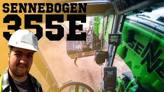 Inside the cab -  Sennebogen 355E!