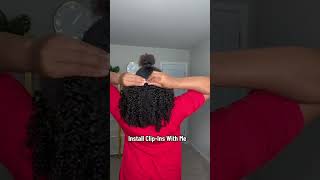 CURLSQUEEN JERRY CURL CLIP-IN INSTALL #curlyhair #clipinhairextensions #jerrycurly