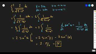 Solving a definite integral using the u sub method