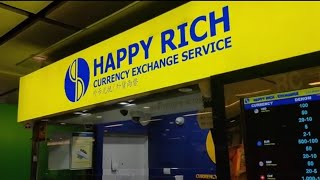 お得な両替No.1💰スワンナプーム🇹🇭国際空港　地下1階 Happy Rich