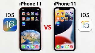 iOS 16 vs iOS 15 SPEED TEST - iPhone 11 iOS 16 vs iPhone 11 iOS 15 Speed Test | iOS 16 is KILLER😱