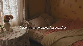 5 am summer morning routine and Struggles 🥀 Slow living // plant care/ cozy day at home 🪴