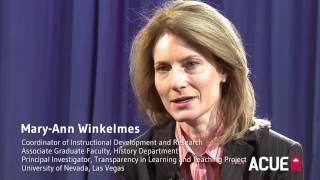 Mary Ann Winkelmes Transparency Framework 2 Task