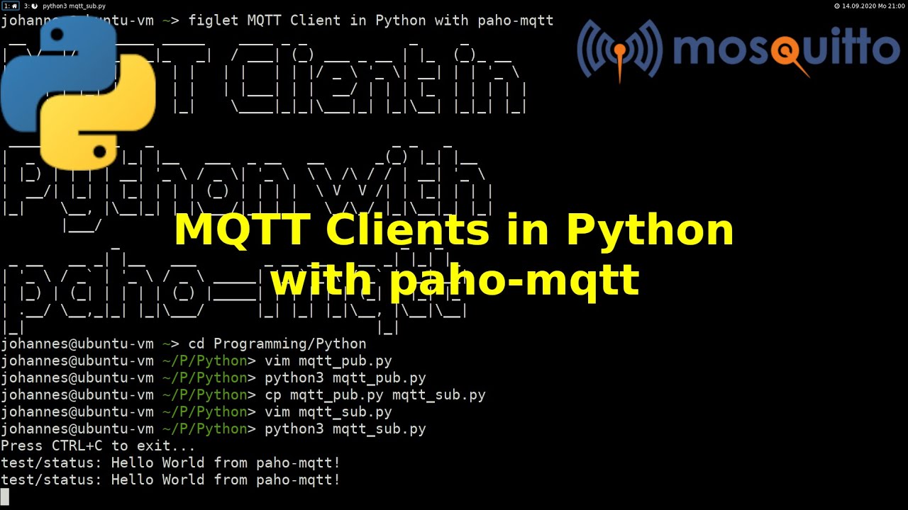 MQTT Clients In Python With The Paho-mqtt Module - YouTube