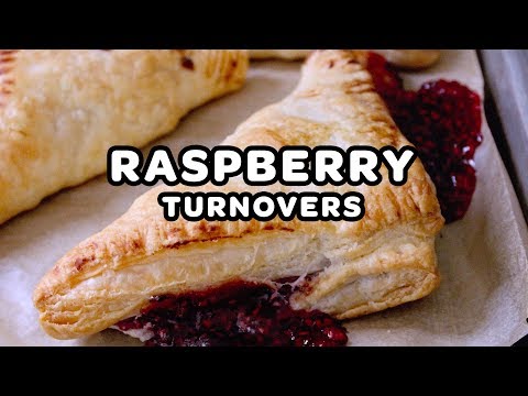 Fresh raspberry pies