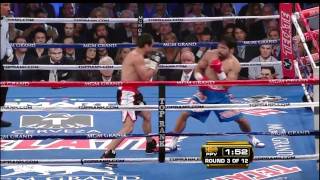 Round 3 highlights - Manny Pacquiao vs Juan Manuel Marquez III