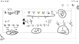 Chapter 1 Lesson 2 Powers and Exponents
