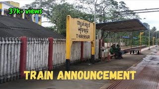 Train Announcement at Thrissur | Kochuveli Lokmanyatilak Special || 01214 || Sandeep Railways |