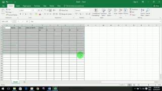 រៀនកុំព្យូទ័រ Excel 2016, by Soa Hoem មេរៀនទី |  ១៦ សិក្សាការបង្កើតតារាង