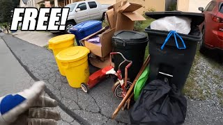 Picking Up FREE Things On The Side Of The Road - Trash Picking!