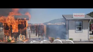 Why you should prepare your home for wildfire: A side by side burn of two homes