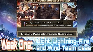 Element Limited Guild Battle: PHASE ONE! Lightning, Light, Wind, and Fire - Modern Team Ideas #wotv