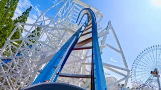 ハイブリッドコースター白鯨 on-ride POV (乗車映像) / ナガシマスパーランド