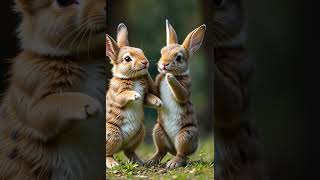 Bunny and OX Cub's AMAZING Friendship Adventure! #rabbit #cat #kitten #funny #ai