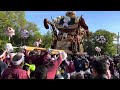 的形湊神社秋祭り 令和六年 2024 八幡山上り 南山河