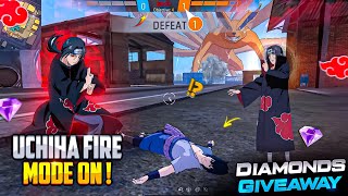 💀♨️ UCHIHA FIRE MODE ON ♨️💀 DIAMONDS GIVEAWAY 💎 BEST GRANDMASTER MATCH FREE FIRE || HTG HEAVEN