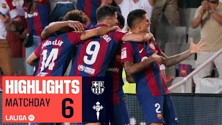 Resumen de FC Barcelona vs RC Celta (3-2)