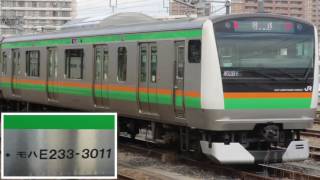 E233系3000番台 東北線  上野東京ライン・東海道線直通 熱海行き 大宮→浦和 走行音