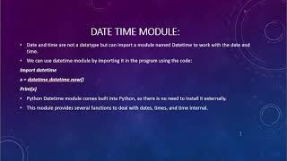 Python Challenges: Datetime and Calendar module