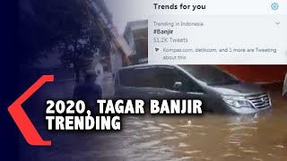 Tahun Baru 2020, Tagar Banjir Trending