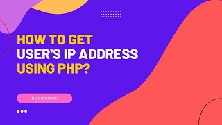 How to get the client IP address in PHP? | FarazDev