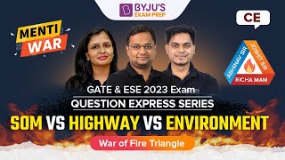 Strength of Materials vs Highway Engineering vs Environment Engineering | GATE & ESE CE 2023 Exam