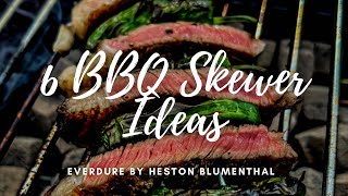 6 BBQ Skewer Ideas on the Everdure by Heston Blumenthal Cube - First Use - Hunter Gatherer Cooking