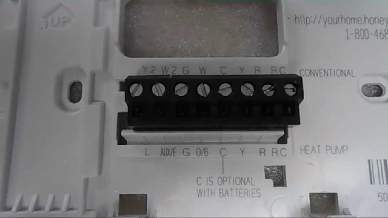 Honeywell Thermostat Installation And Wiring - YouTube