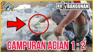 Campuran Acian Yang Bagus | Semen dan Kapur Mild Untuk Acian Dinding Hebel| Kuli_Bangunan