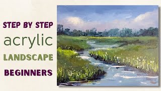 Easy Step by Step Acrylic Painting For Beginners