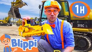 Blippi Explores an Excavator! | 1 HOUR BEST OF BLIPPI | Educational Videos for Kids | Blippi Toys